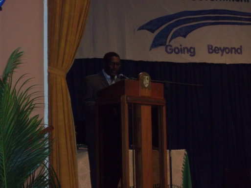 Mr. Joel Webbe, Entrepreneur of the Year 1999 & 2000 was the Feature Speaker at the 2012 Achievement Day Ceremony held at the City Hall Auditorium.
